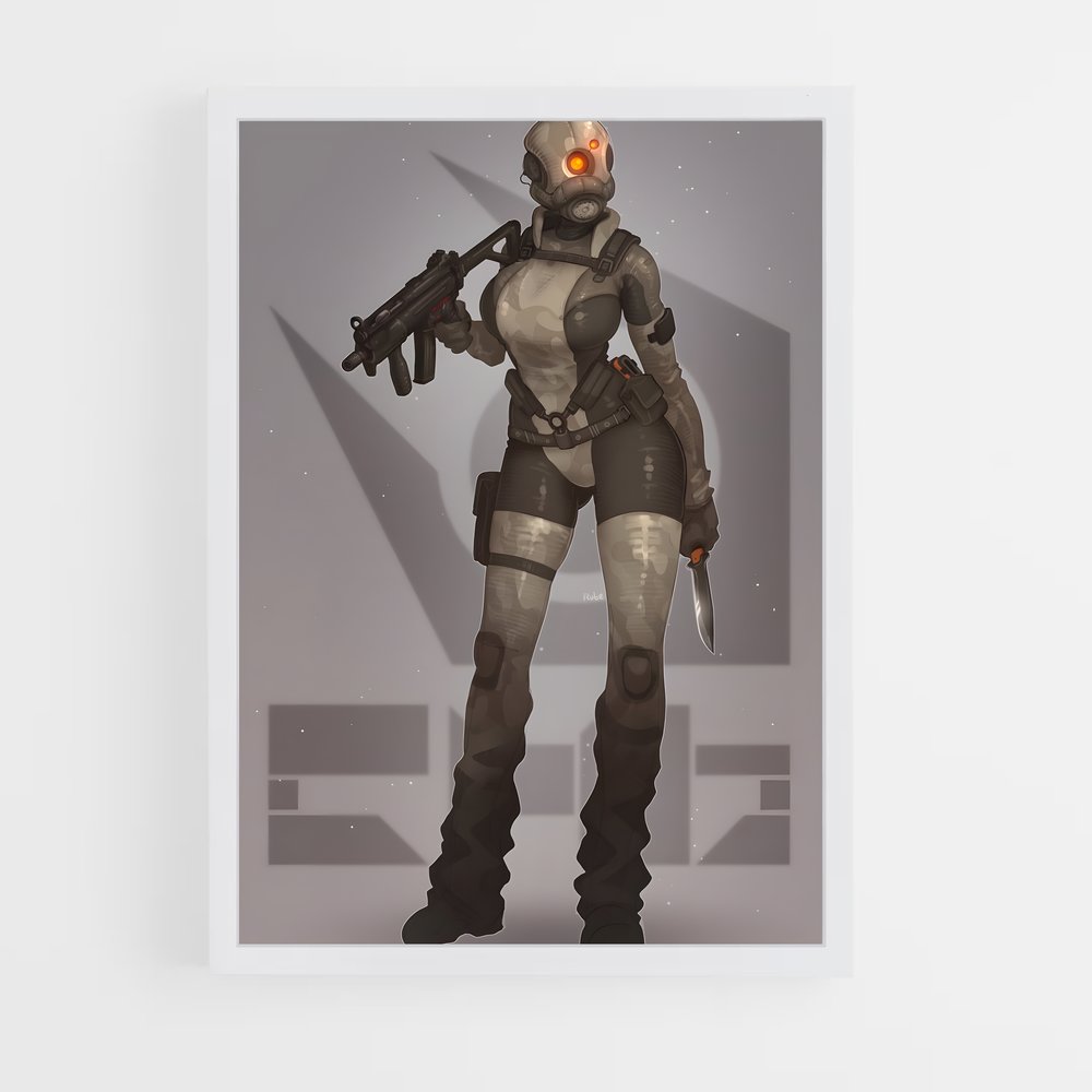 Poster Futuristic Guardian – affiche Half life (vue 3)